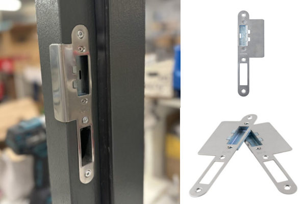 Nieuwe nastelbare sluitplaat; altijd een perfect sluitende deur